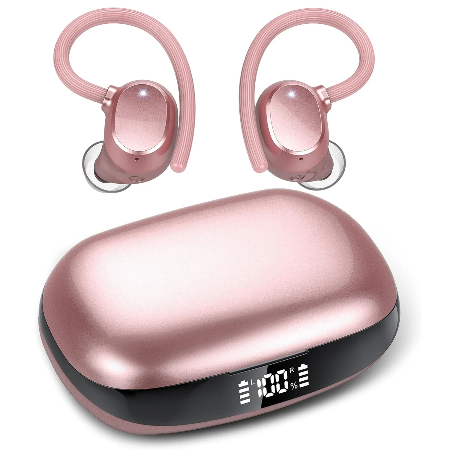 Q61 in Pink — Earbuds & charging case