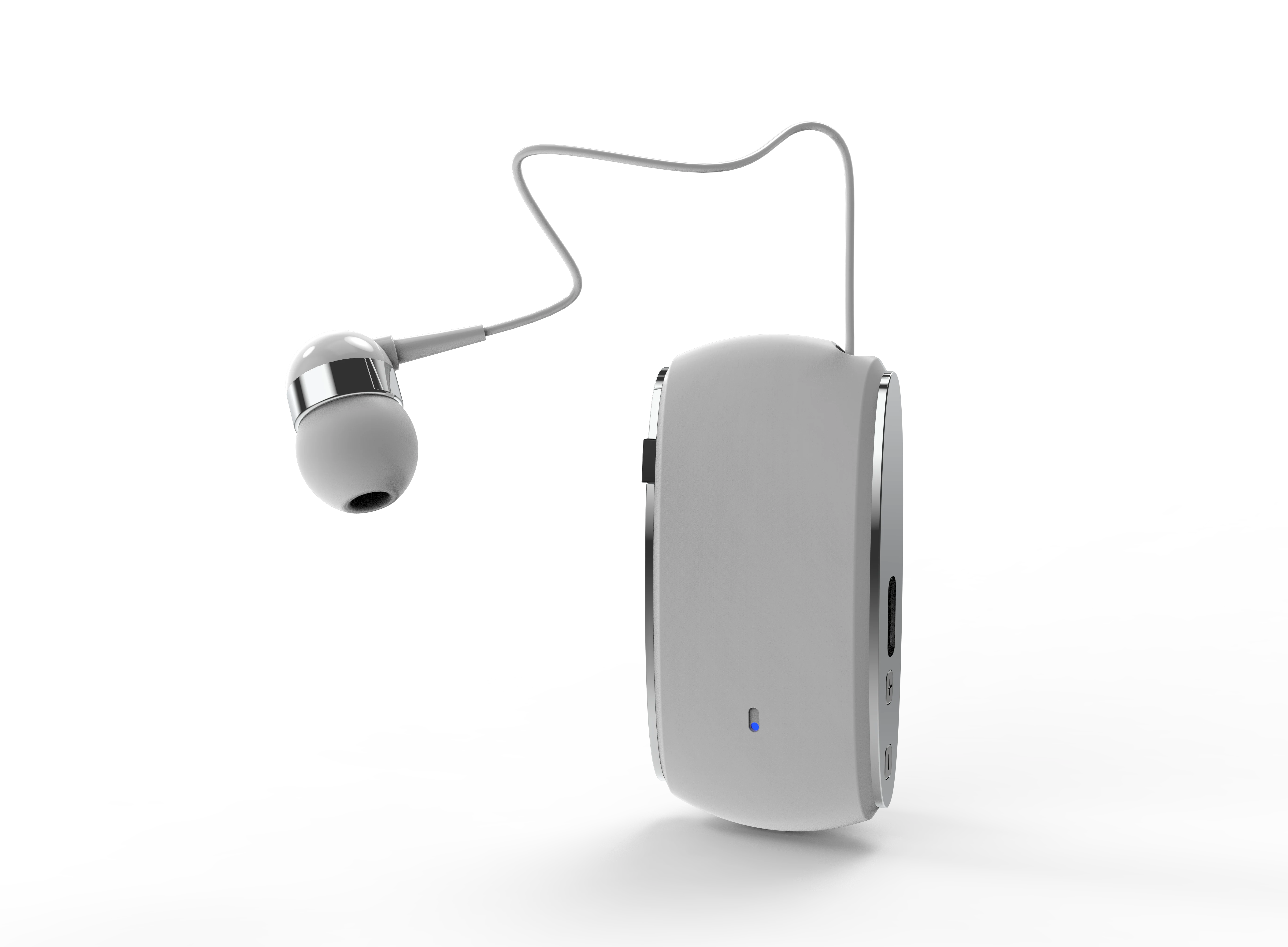 K68 in White — Cable extended