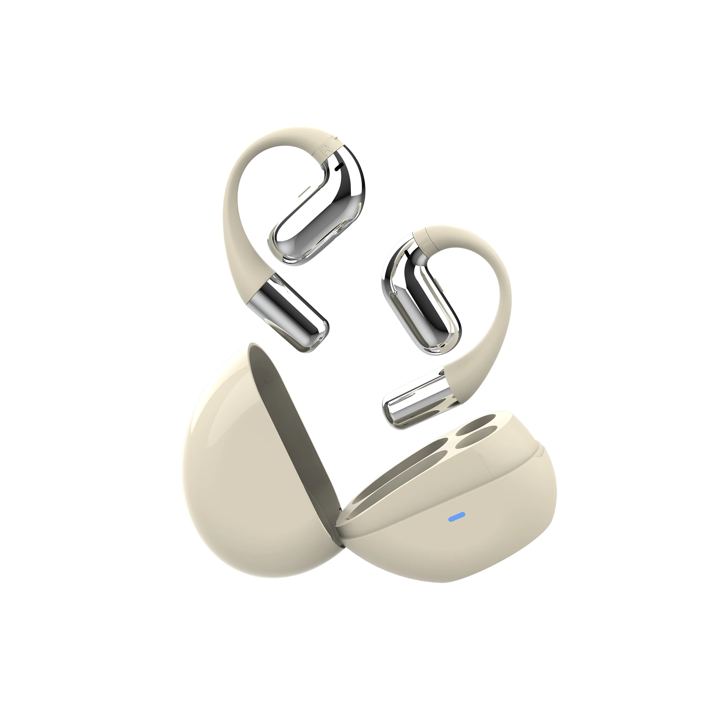F15 in Cream — Earbuds & case